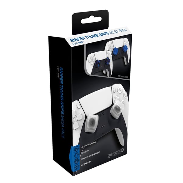 Gioteck - Sniper Mega Pack Thumb Grips para PS5 - Set de 3 Grips