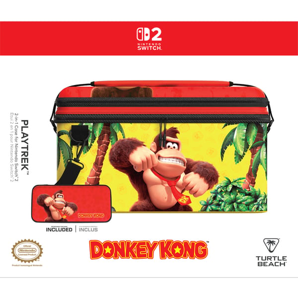 Turtle Beach - Playtrek 2-in-1 Case for Nintendo Switch 2 Donkey Kong Jungle