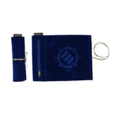 ENHANCE - Tapis pour jeu de dés "Roll on a Scroll" et ensemble de 7 dés en acrylique bleu