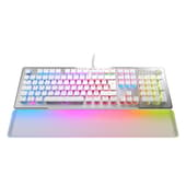 Roccat - Clavier de jeu mécanique optique Vulcan II Max Blanc avec éclairage RGB - Disposition AZERTY française