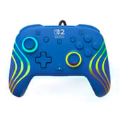 Turtle Beach - Manette filaire audio Afterglow Deluxe bleue pour Nintendo Switch 2, Switch et Switch modèle OLED