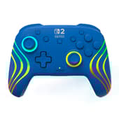 Turtle Beach - Manette sans fil audio Afterglow Wave Deluxe bleue  pour Nintendo Switch 2, Switch, Switch Lite et Switch modèle OLED