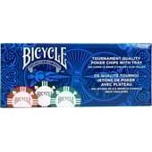Bicycle - Toernooikwaliteit Pokerchips met Dienblad - 8g 100 chips