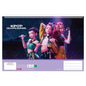 K-Pop Demon Hunters - Schetsboek A4 Spiraalgebonden 30 Vellen