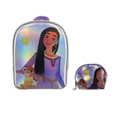 Disney - Wish : Asha et la Bonne Étoile - Sac d'école Asha et Valentino + Portefeuille