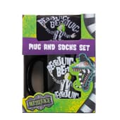 Beetlejuice - "Beetlejuice Beetlejuice Beetlejuice" Gift Set met Mok 315ml en Paar Sokken EU 41-45