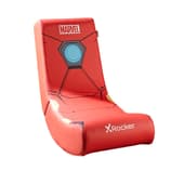 X-Rocker - Siège de jeu Video Rocker Marvel officiel Édition Iron Man Icon - pour enfants de 6 à 12 ans