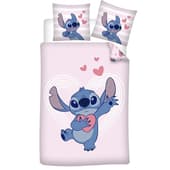 Lilo et Stitch - Housse de couette en 100% coton Amour (140x200cm + 65x65cm)