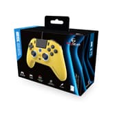 EgoGear - Manette filaire SC10 jaune avec port audio pour casque pour PS4, PS3 et PC