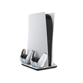 EgoGear - Oplaadstation  Geschikt voor PS5 met Koeling - Oplader Playstation 5 Controllers - USB-C