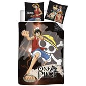 One Piece - Housse de couette en microfibre "Luffy" (140x200cm + 2x 63x63cm)