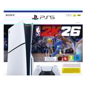 PlayStation 5 White (Slim Model) + NBA 2K26