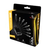 EgoGear - SCH7 - Câble de charge 7 en 1 avec chargeur rapide Euro USB pour consoles, manettes, mobile et tablettes