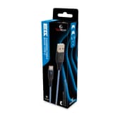 EgoGear - Câble de recharge tressé USB-C de 3m SCH10 Blanc et Bleu pour PS5, Xbox Series X|S, Switch, Switch Lite et Switch OLED