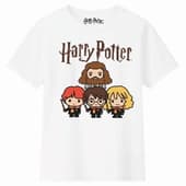 Harry Potter - T-Shirt Blanc Harry et ses amis - Fille 10A
