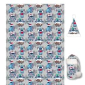 Disney - Lilo and Stitch - Stitch Flanel Deken 100x140cm + Kerstmuts