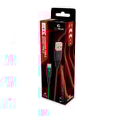 EgoGear - USB-C 3m Gevlochten Oplaadkabel Rood en Zwart - Geschikt voor Switch - PS5 - Xbox Series X - S - Switch Lite - Switch OLED