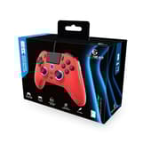EgoGear - SC10 Bedrade Controller Rood met audio hoofdtelefoonpoort voor PS4, PS3 en PC