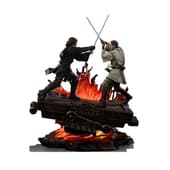 Iron Studios - Deluxe Art Scale 1/10 - Star Wars: Episode III - La Revanche des Sith - Anakin vs Obi-Wan Statue 34cm