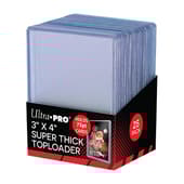 Ultra Pro - Protèges Cartes Standard Toploader Transparent et Super Épais par 25 (63 x 88 mm)