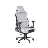 X-Rocker - Chaise de bureau en tissu Messina Gris Argenté