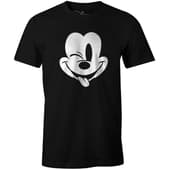 Disney - Winking Mickey Mouse T-Shirt Black - S