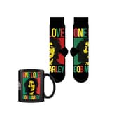 Bob Marley - Coffret cadeau avec tasse 315ml et paire de chaussette EU 41-45 "One Love"