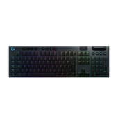 Logitech Clavier mécanique de jeu Lightspeed RGB sans fil avec GL tactile G915 Carbon - Azerty FR
