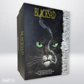 Blacksad - Blacksad op een Stapel Strips Resin Verzamelaarsfiguur