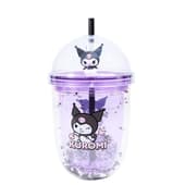 Sanrio - Mug bubble tea avec paille Kuromi