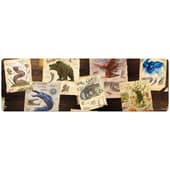 Ultra Pro - Magic - The Gathering - Bloomburrow - Tapis de jeu Notes de terrain sur les bêtes (228 x 76 cm)