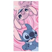 Disney - "Stitch en Angel" Polyester Strandlaken (140x70cm)