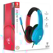 Turtle Beach - Casque de jeu filaire Airlite Fit Rouge et Bleu pour Nintendo Switch, Switch Lite et Switch modèle OLED