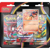 Pok&eacute;mon JCC : Pack de 3 Boosters sous blister Reptincel M&eacute;ga-&Eacute;volution ME04 Chaos Ascendant - FR