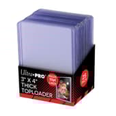 Ultra Pro - Protèges Cartes Standard Toploader Transparent et Épais par 25 (63 x 88 mm)