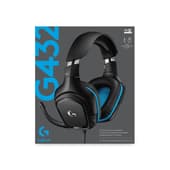 Logitech Casque de jeu filaire 7.1 Surround en similicuir G432