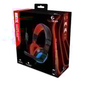 EgoGear - Casque de jeu filaire SHS10 Rouge et Bleu pour Switch, Switch Lite, Switch OLED, PS5, PS4, Xbox Series X|S, Xbox One et Mobile