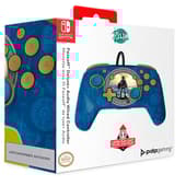 PDP - Manette filaire de jeu REMATCH Hyrule Blue pour Nintendo Switch et Switch OLED