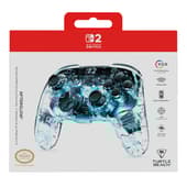 Turtle Beach - Manette de jeu RGB sans fil Afterglow transparente pour Nintendo Switch 2, Switch, Switch Lite et Switch mod&egrave;le OLED