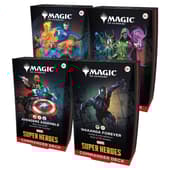 Magic: The Gathering -  Marvel Super Heroes Commander Decks Assortment (4 Commander Decks) - UK