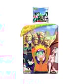 Naruto - Parure de lit en microfibre Konoha (140x200cm + 63x63cm)