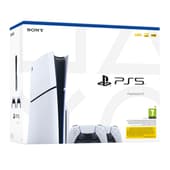 PlayStation 5 White (Slim Model) + Extra DualSense Controller