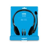 Logitech Casque stéréo filaire H110