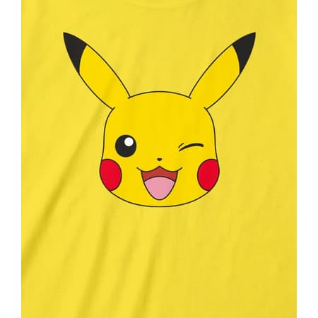 Nintendo - T-Shirt unisexe Jaune Pokémon Tête de Pikachu - XL - 3