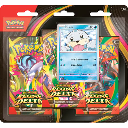 Pokémon JCC - Pack de 3 Boosters sous blister Méga-Évolution - ME06 Règne Delta Otaria - FR
