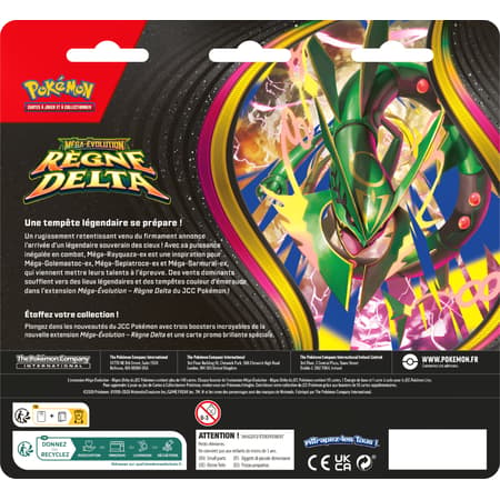 Pokémon JCC - Pack de 3 Boosters sous blister Méga-Évolution - ME06 Règne Delta Otaria - FR - 2
