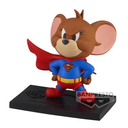 Tom & Jerry - WB 100th Anniversary - Superman Jerry Statue 6cm