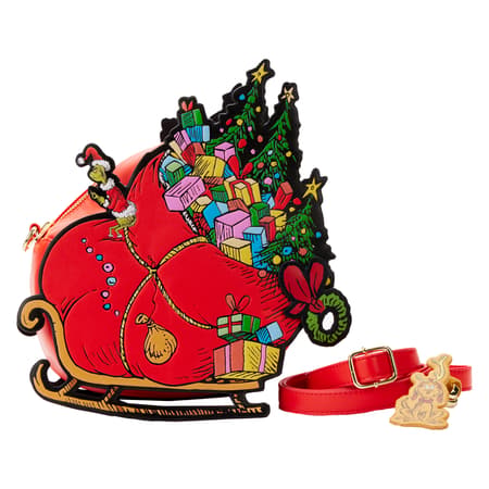 Loungefly : Dr Seuss Le Grinch - Sac Cross Body Traineau - 4