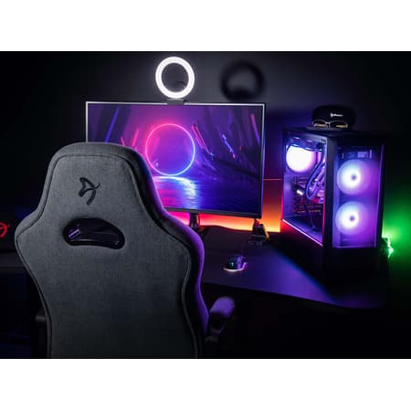 Arozzi Enzo - Chaise Gaming en tissu tissé - Noir - 7