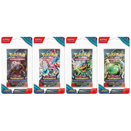 Pokémon JCC - Écarlate et Violet - Pack de Booster Blister Mascarade Crépusculaire (1 Booster aléatoire)
